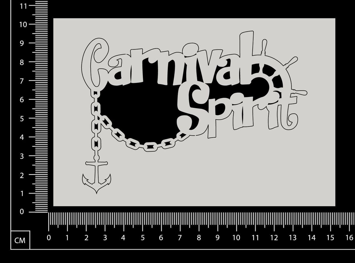 Carnival Spirit - White Chipboard