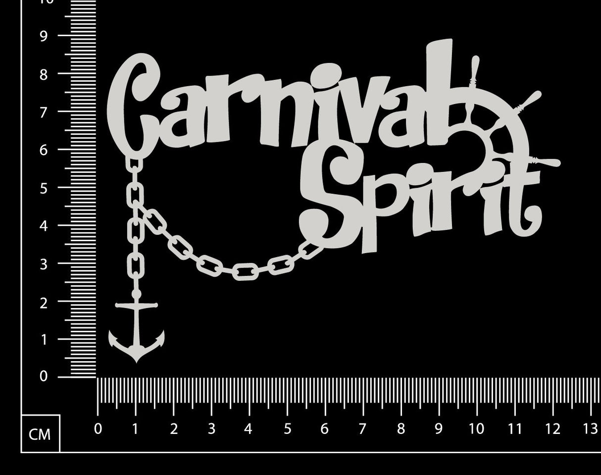 Carnival Spirit - White Chipboard