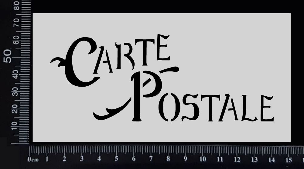 Carte Postale - A - Stencil - 75mm x 150mm