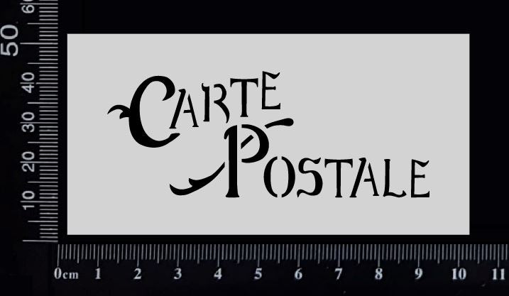 Carte Postale - A - Stencil - 50mm x 100mm
