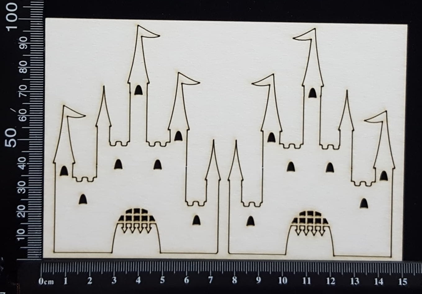 Castles Set - White Chipboard