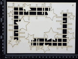 Celestial Mesh Corners Set - C - White Chipboard