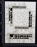 Celestial Mesh Frame Set - White Chipboard