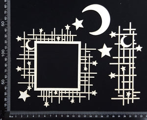 Celestial Mesh Frame Set - White Chipboard