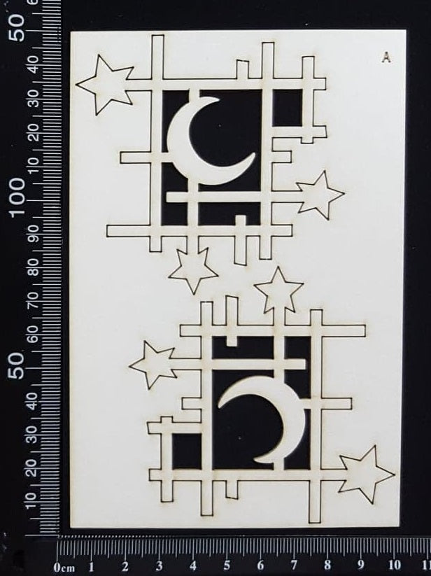 Celestial Mesh Set - A - White Chipboard