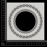 Celtic Circle Frame Set - White Chipboard