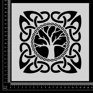 Celtic Tree of Life - Stencil - 200mm x 200mm