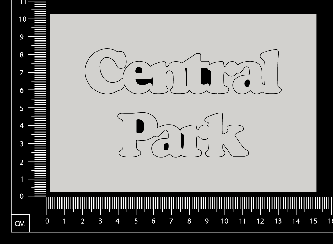 Central Park - White Chipboard