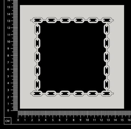 Chain Frame - Square - White Chipboard
