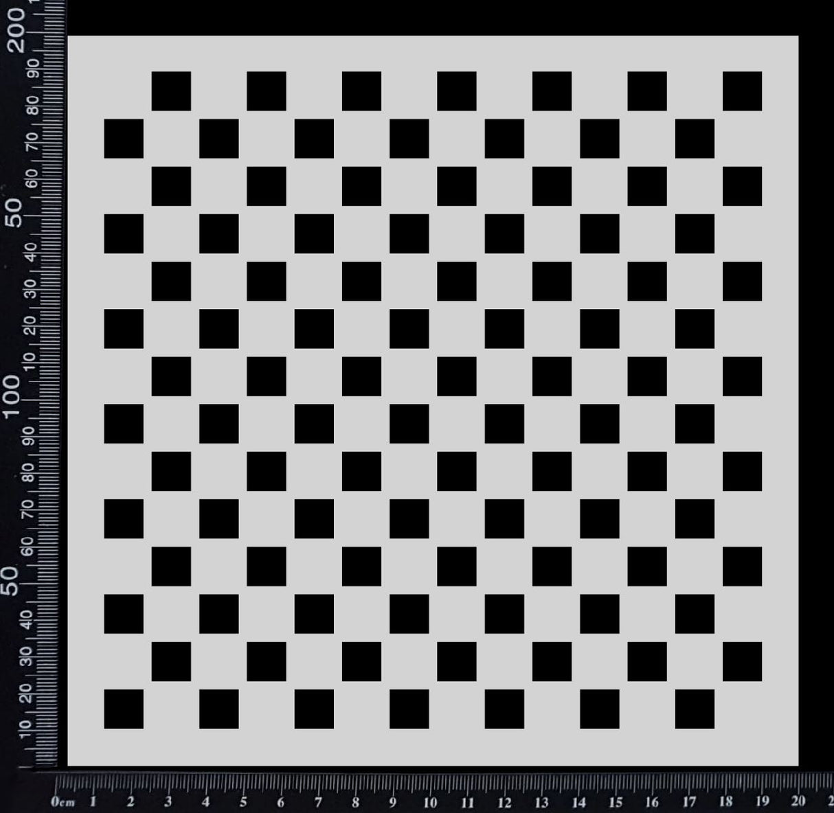 Checkerboard - Stencil - 200mm x 200mm