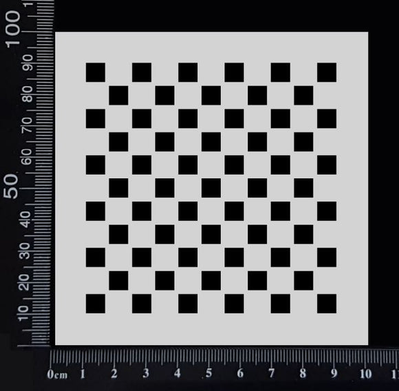 Checkerboard - Stencil - 100mm x 100mm