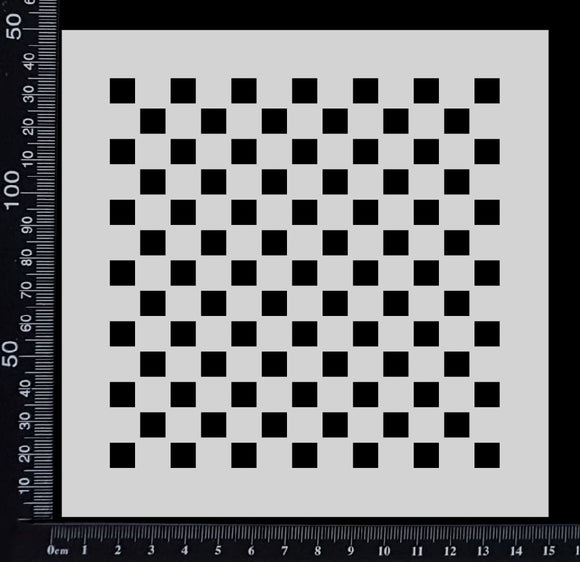 Checkerboard - Stencil - 150mm x 150mm
