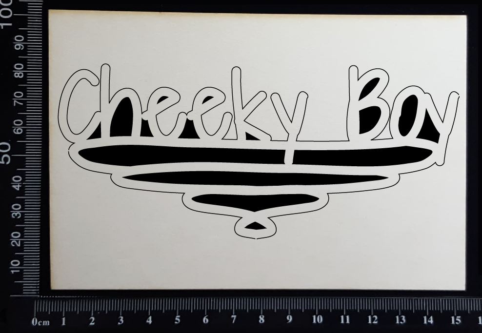 Cheeky Boy - White Chipboard