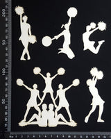 Cheerleader Set - White Chipboard