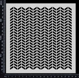 Chevron - Stencil - 200mm x 200mm