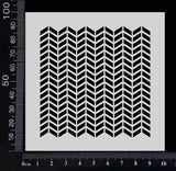 Chevron - Stencil - 100mm x 100mm