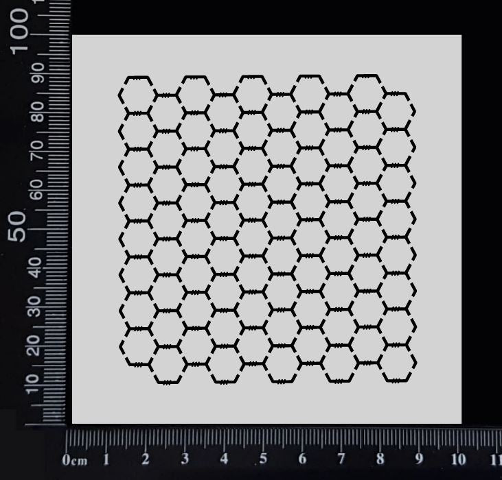 Chicken Wire - Stencil - 100mm x 100mm