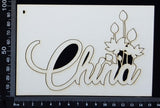 China - B - White Chipboard