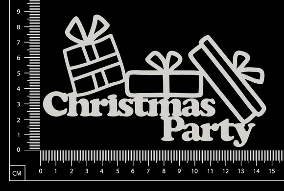 Christmas Party - B - White Chipboard