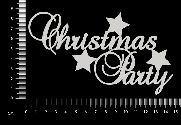 Christmas Party - C - White Chipboard