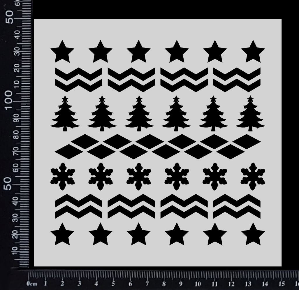 Ugly Christmas Sweater - Stencil - 150mm x 150mm