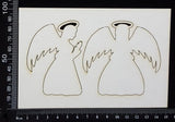 Christmas Angels - White Chipboard