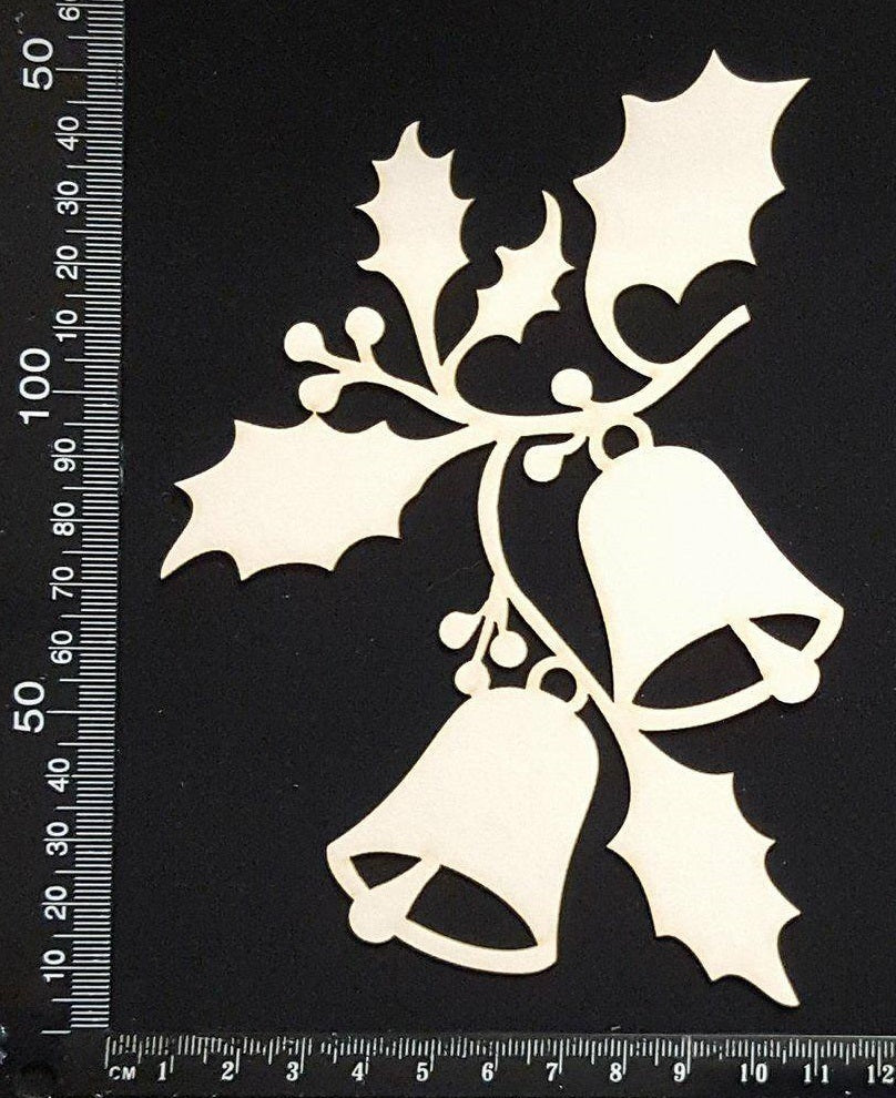 Christmas Bells - A - White Chipboard