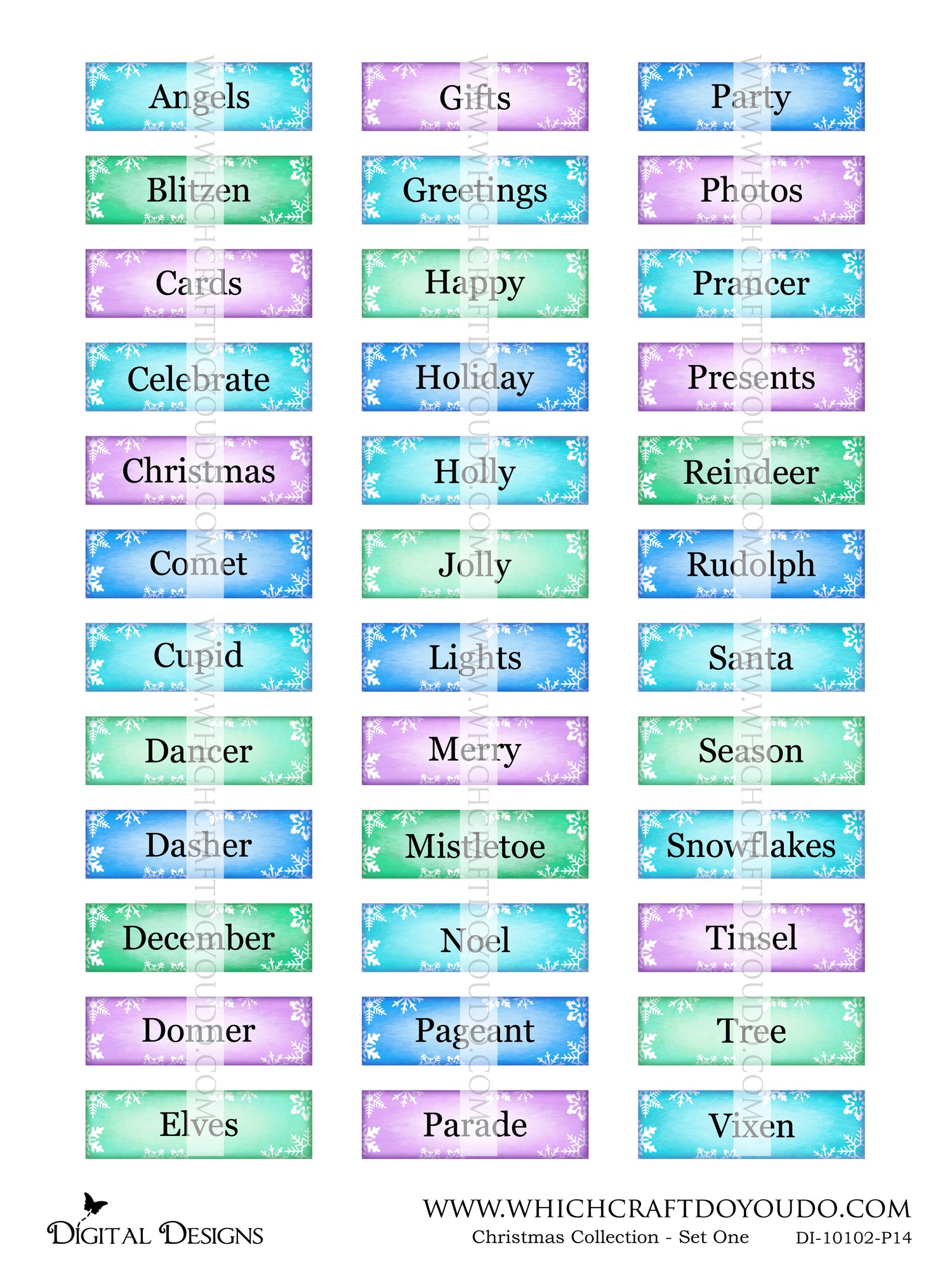 Christmas Collection - Set One - DI-10102 - Digital Download