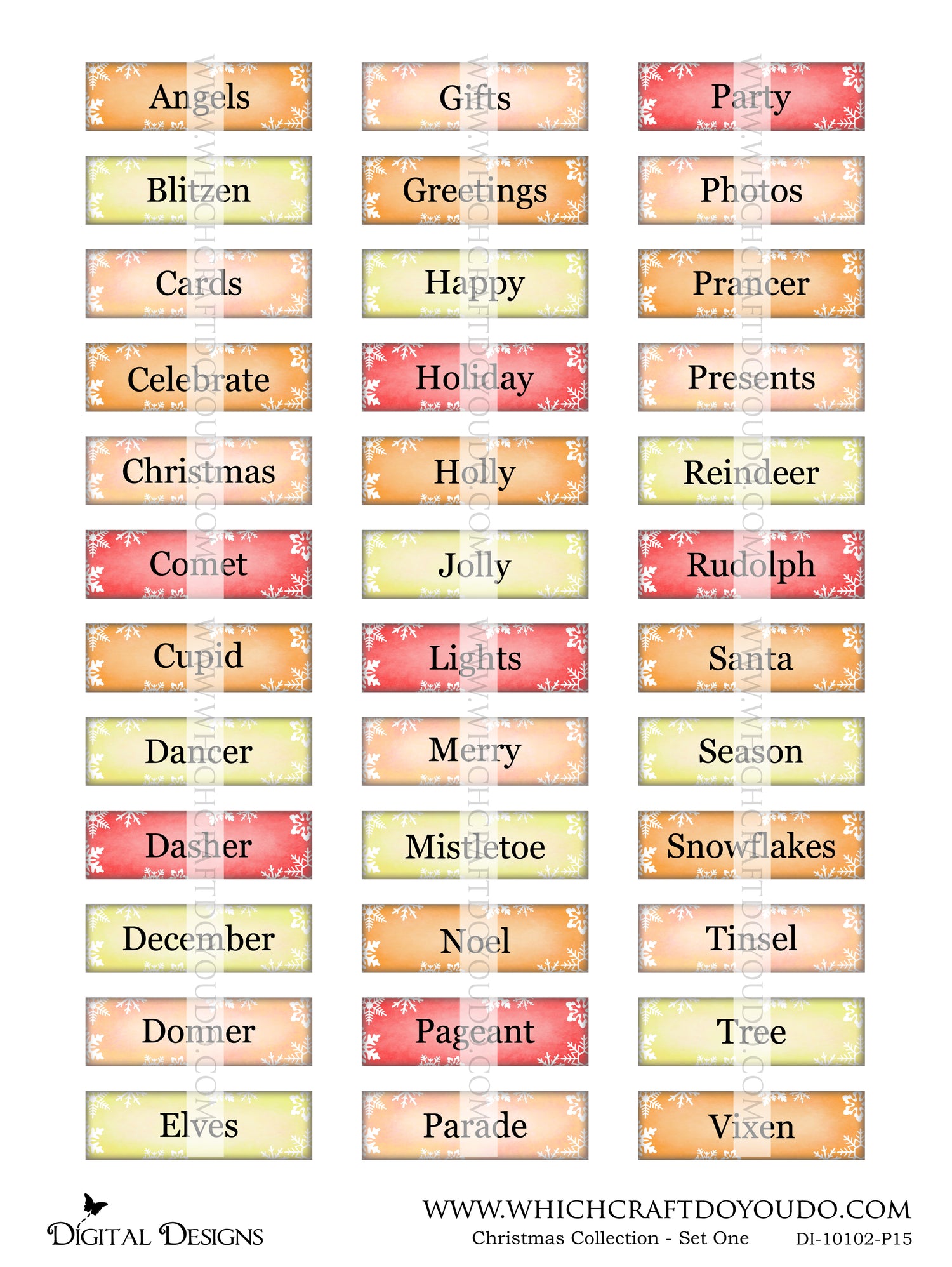 Christmas Collection - Set One - DI-10102 - Digital Download