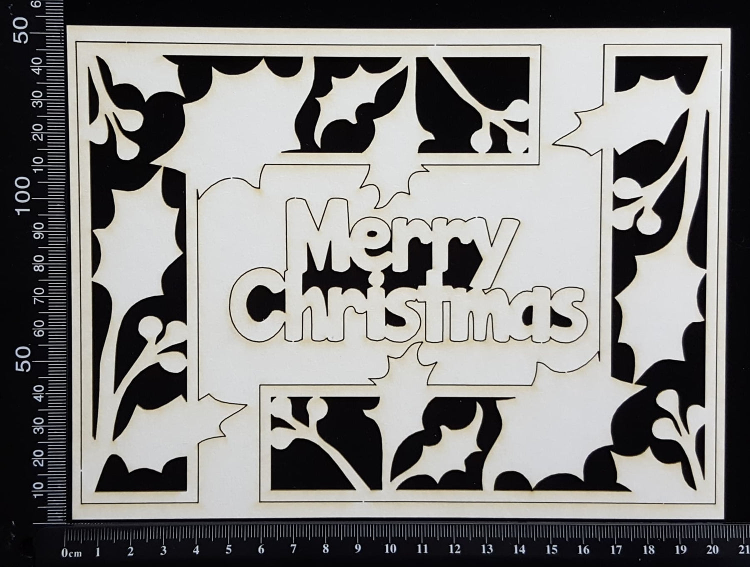 Christmas Corners Set - White Chipboard