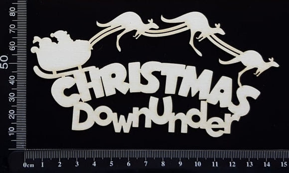 Christmas Down Under - White Chipboard