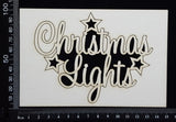 Christmas Lights - White Chipboard