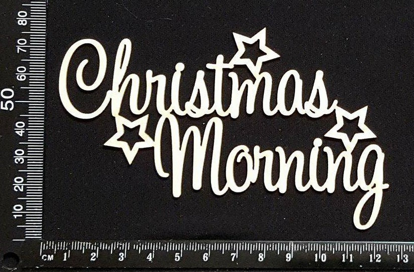 Christmas Morning - White Chipboard