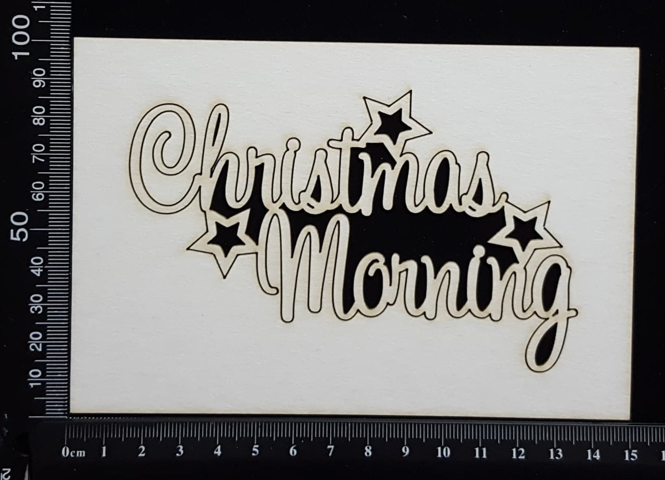 Christmas Morning - White Chipboard