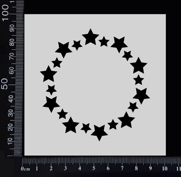 Circle of Stars - Stencil - 100mm x 100mm