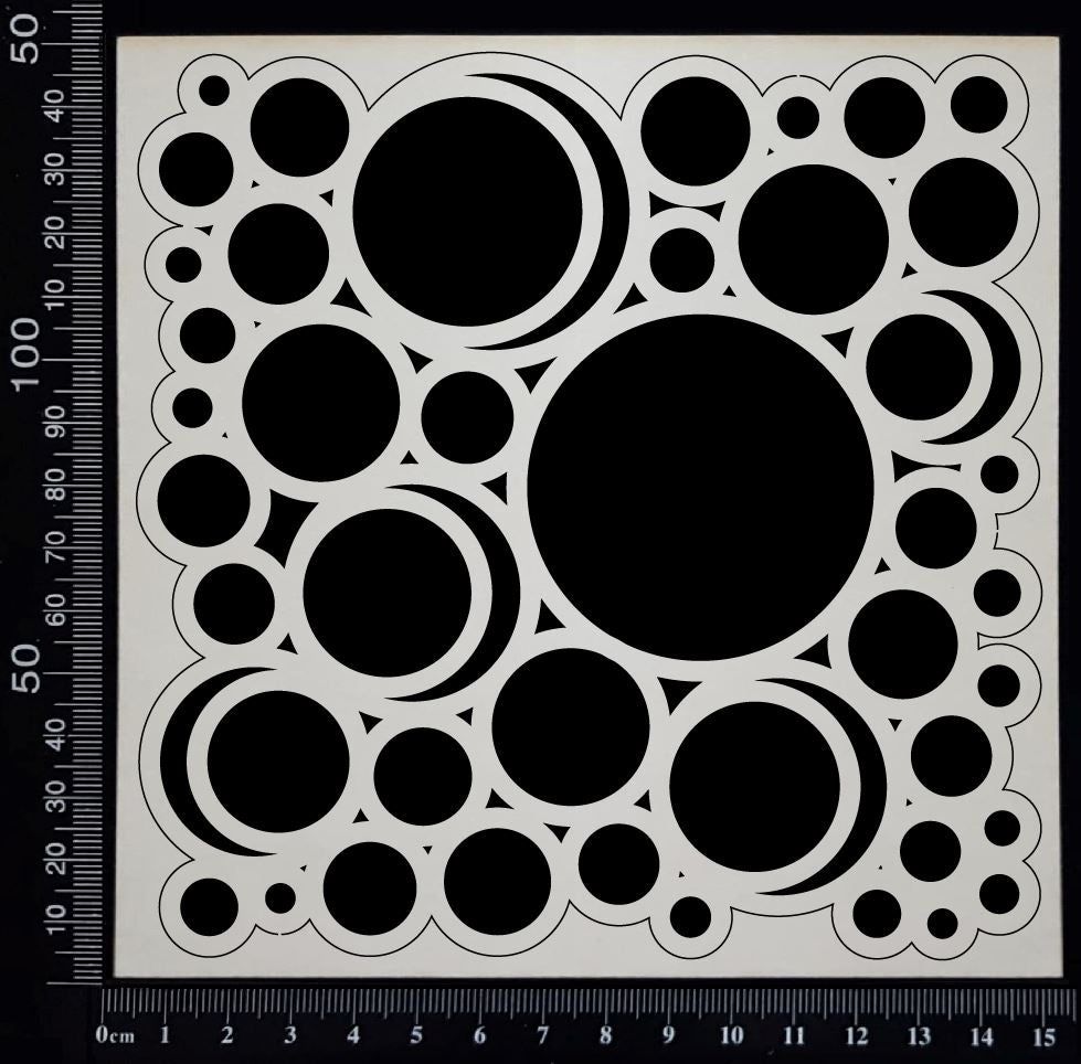 Circles Mesh - A - White Chipboard
