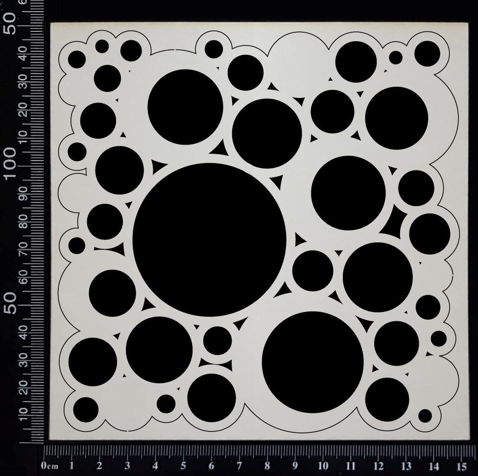 Circles Mesh - B - White Chipboard