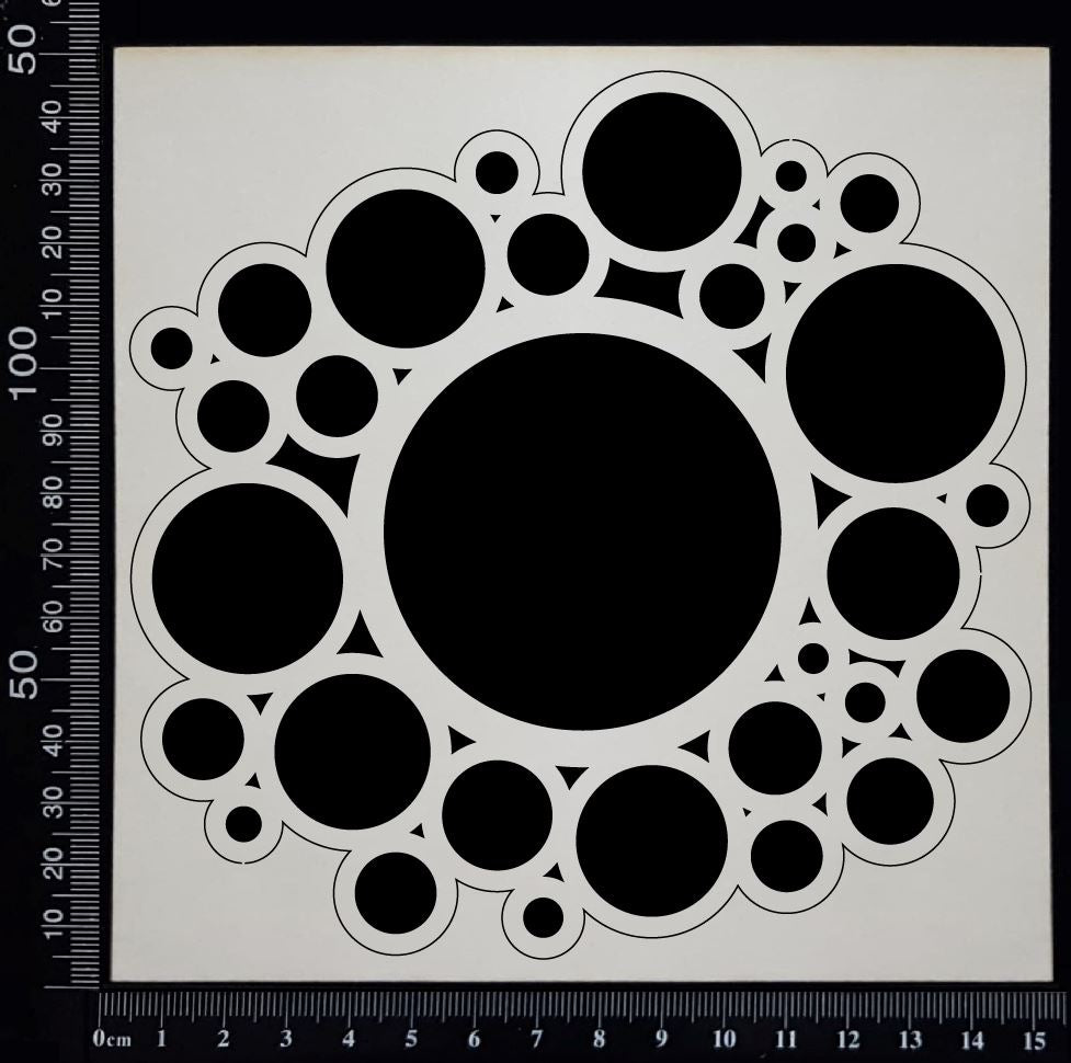 Circles Mesh - E - White Chipboard