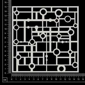 Circuit Mesh - AA - White Chipboard