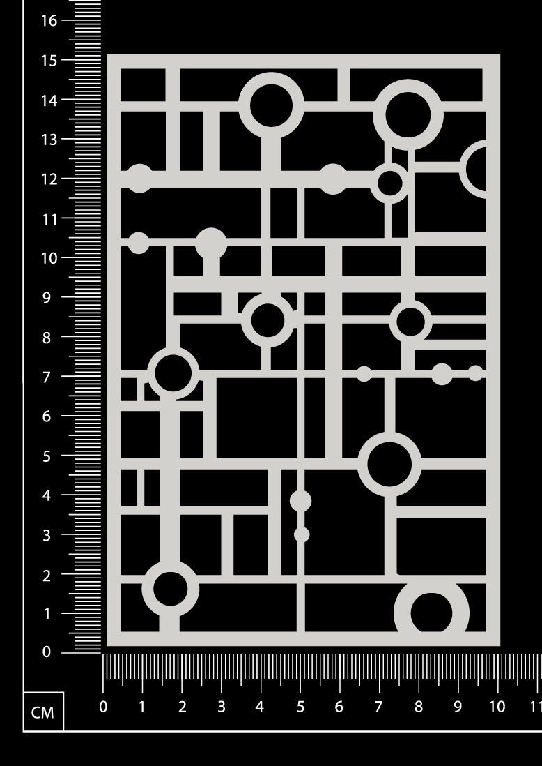 Circuit Mesh - AB - White Chipboard