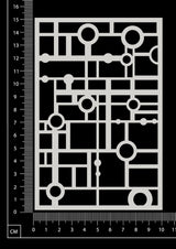 Circuit Mesh - AB - White Chipboard