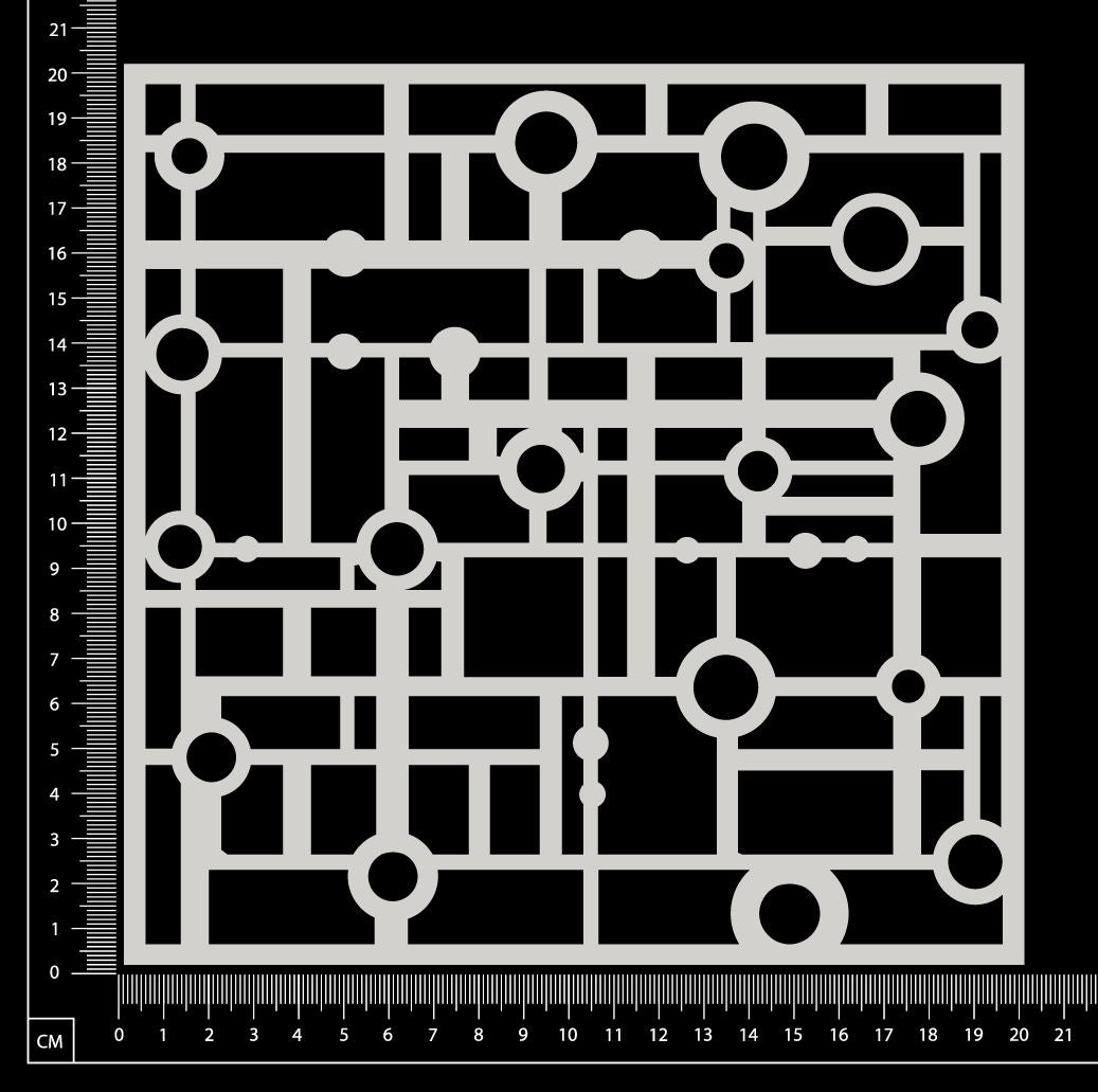 Circuit Mesh - AC - White Chipboard