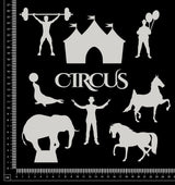 Circus Set - White Chipboard