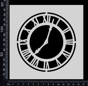 Clock B - Stencil - 150mm x 150mm