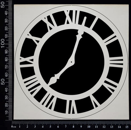 Clock Face - BB - Medium - White Chipboard