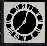 Clock Face - BC - Large - White Chipboard
