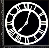 Clock Face - BC - Large - White Chipboard