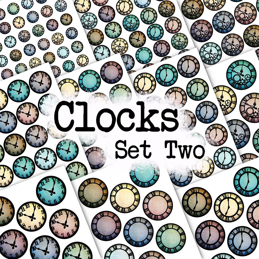 Clocks - Set Two - DI-10178 - Digital Download