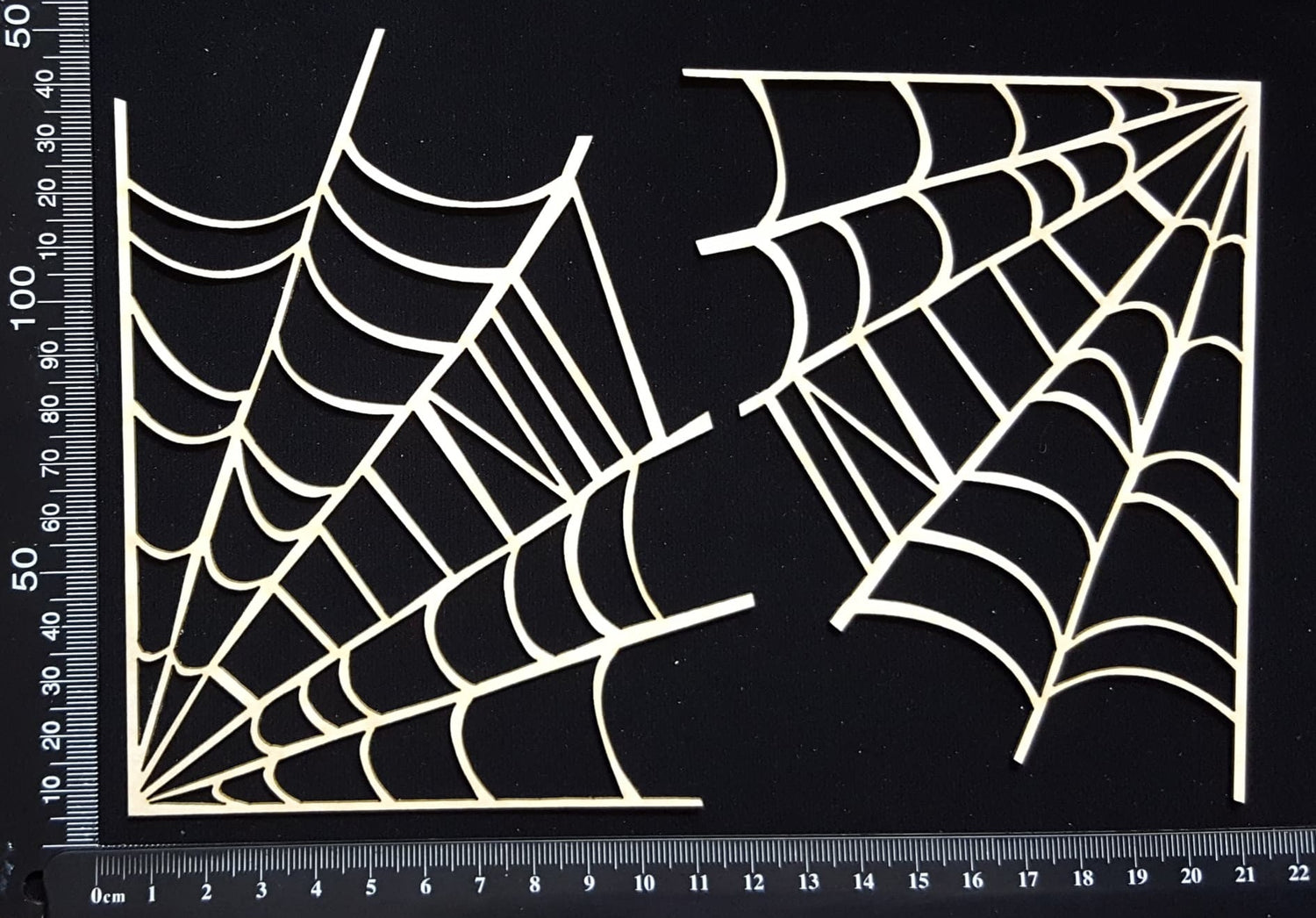 Cobweb Corners - White Chipboard