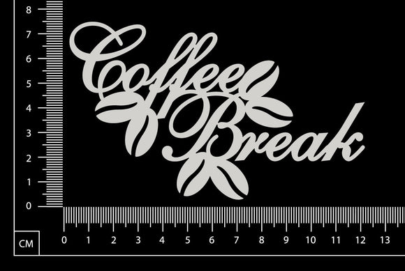 Coffee Break - B - White Chipboard